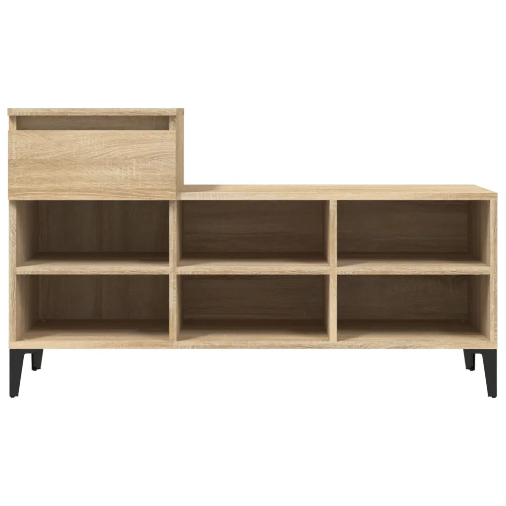 Scarpiera Rovere Sonoma 102x36x60 cm in Legno Multistrato cod mxl 40630