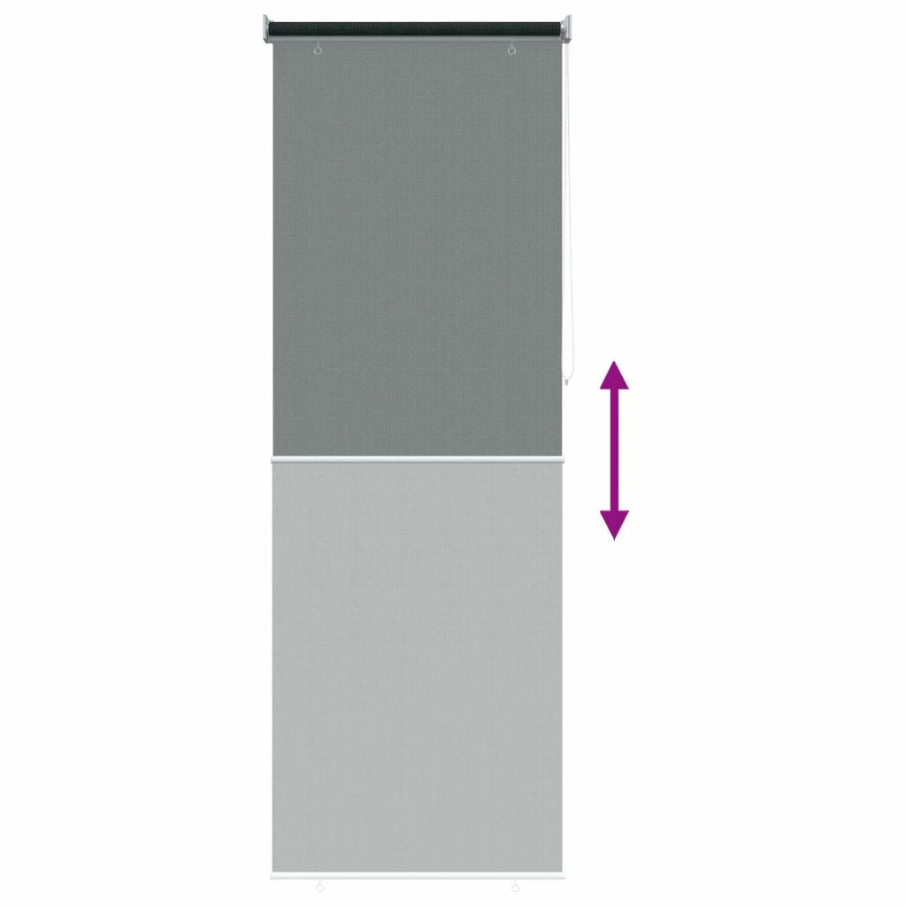 Tenda a Rullo Esterno Blocco UV 90% Verde Scuro 80 x 230 cm 42036026