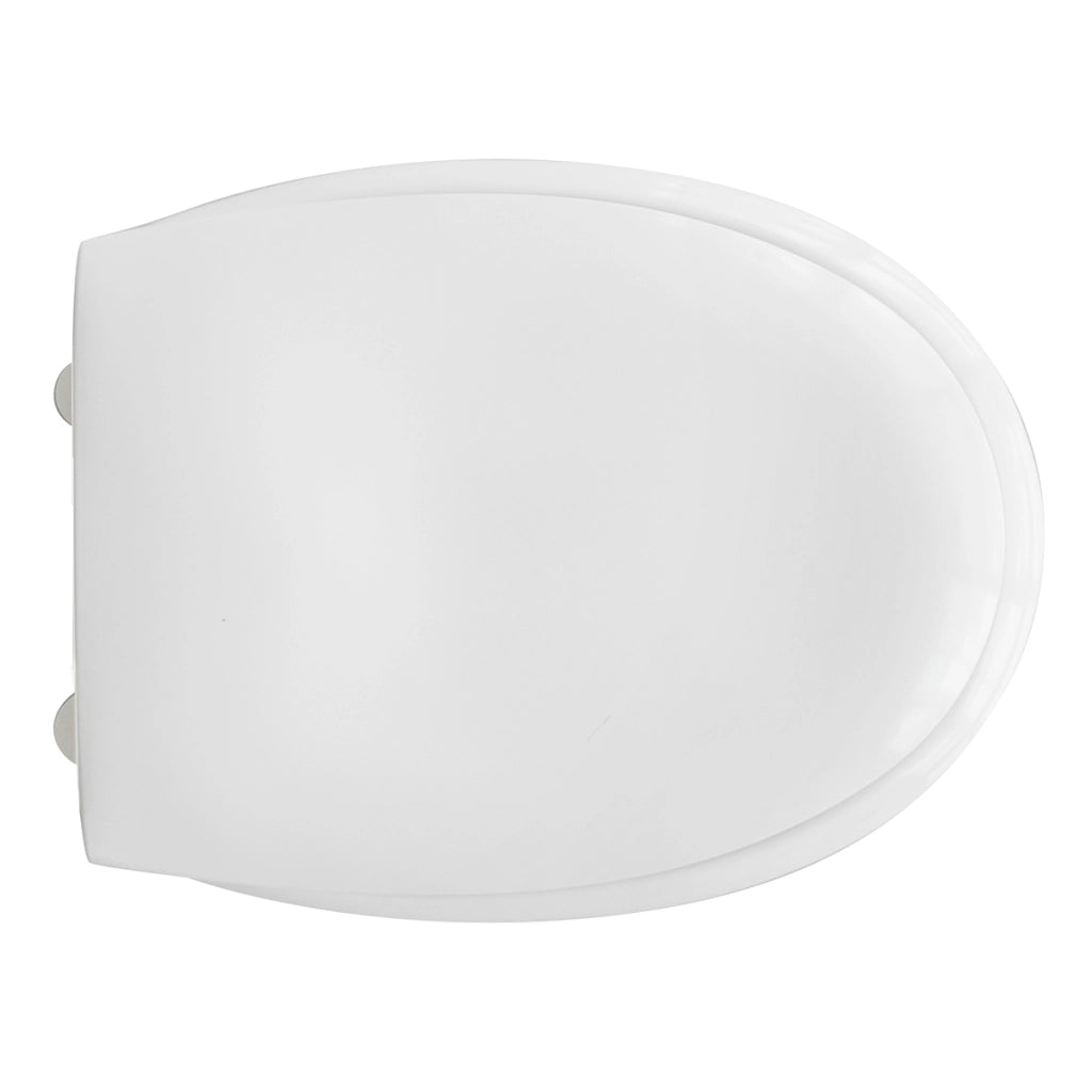 SEDILE WC IN ABS KARLA CON CERNIERE IN ACCIAIO INOX- Bianco- RAK- pezzi 1