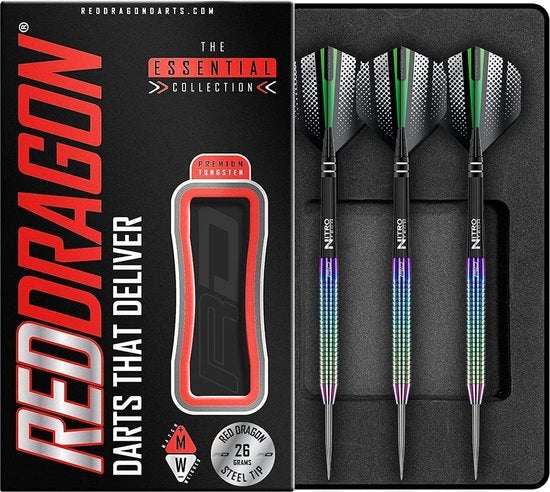 Punti da Darts Professionali | Darts in Acciaio | Puntone Drago | 20 Grammi | Trattamento PVD
