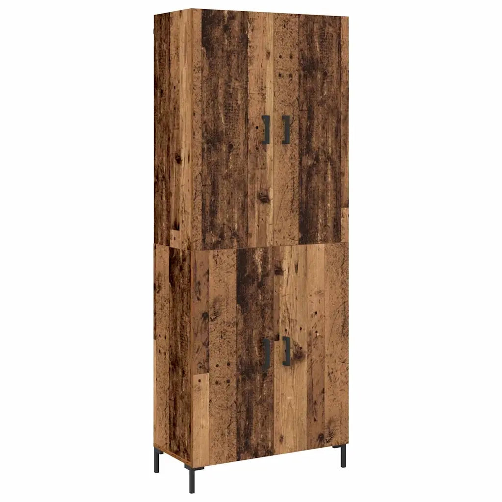 vidaXL Credenza Legno vecchio 69,5 x 34 x 180 cm Legno multistrato
