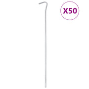 Picchetti per Tenda 50 pz 30 cm Ã˜5 mm in Acciaio Zincato