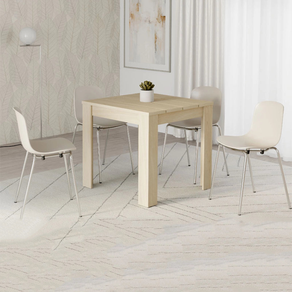 Trosa, Tavolo Fisso 4 Posti, 80x80x76h cm Marrone Rovere