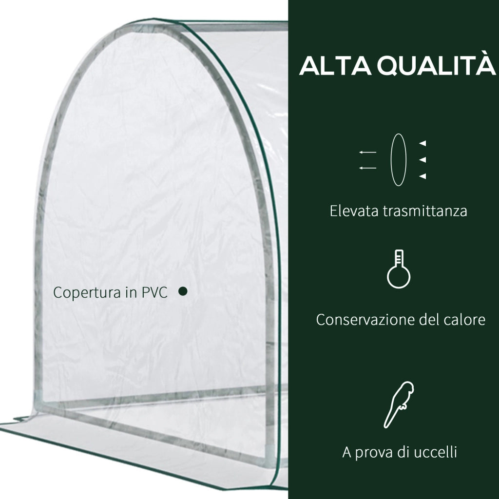 Serra da Giardino ¨C zephmum ¨C Acciaio e PVC 250x100x80 cm