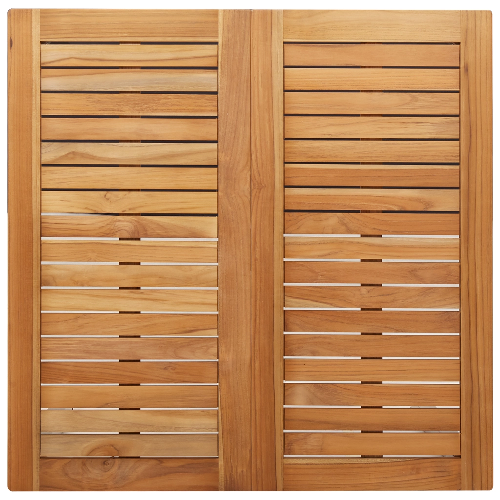 Set da Pranzo da Giardino  3 Pezzi in Legno Massello di Teak