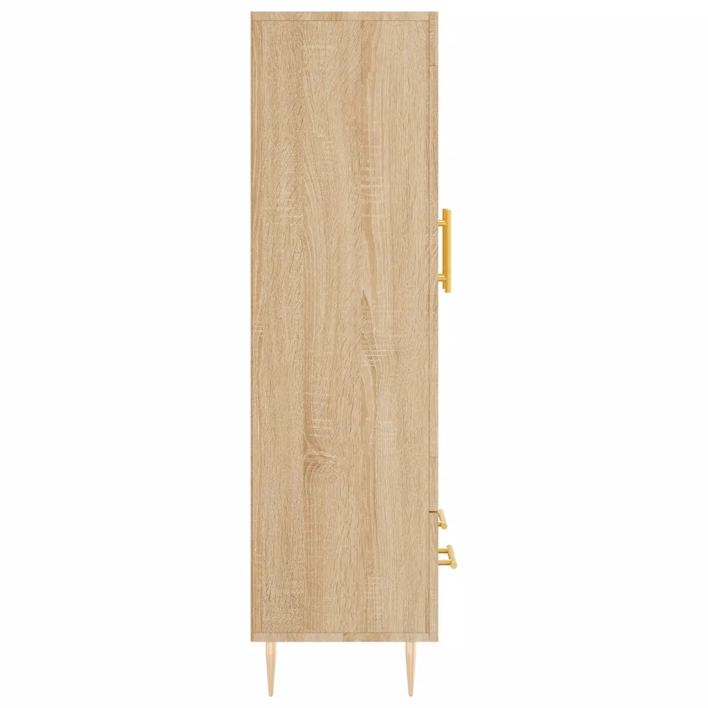 Credenza-Buffet-Armadio da cucina Rovere Sonoma 69,5x31x115 cm in Legno Multistrato 299546