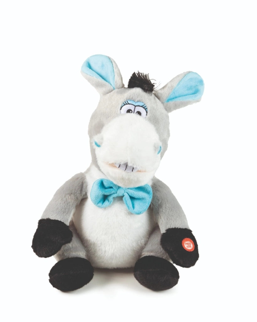 Peluche Cantante Per Bambini e Adulti, Peluche Interattivo , Peluche Asinello Nello, Canta " O Sole Mio" Italiano