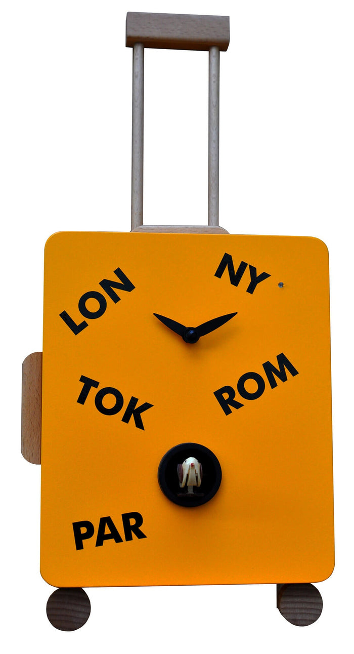 Orologio a Cucù da Parete e Tavolo 21x28x11cm Pirondini Italia Trolley