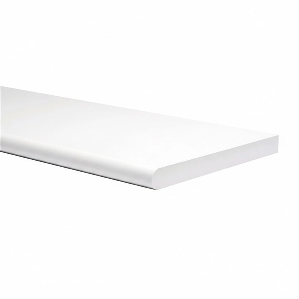 MENSOLA RETTANGOLARE STONDATA 'AMICA' 40x20 cm - spess. 1,8 cm - col. Bianco