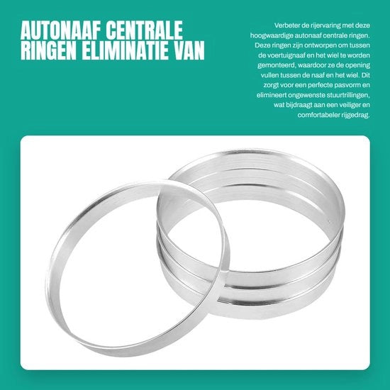 Raccordi Automaici 4 pezzi - Lega di alluminio - Diametro interno 72,6 mm / 74,1 mm - Buona forma di accoppiamento - Eliminazione delle oscillazioni di sterzo - Realizzati con precisione - Raccordi autoadattanti