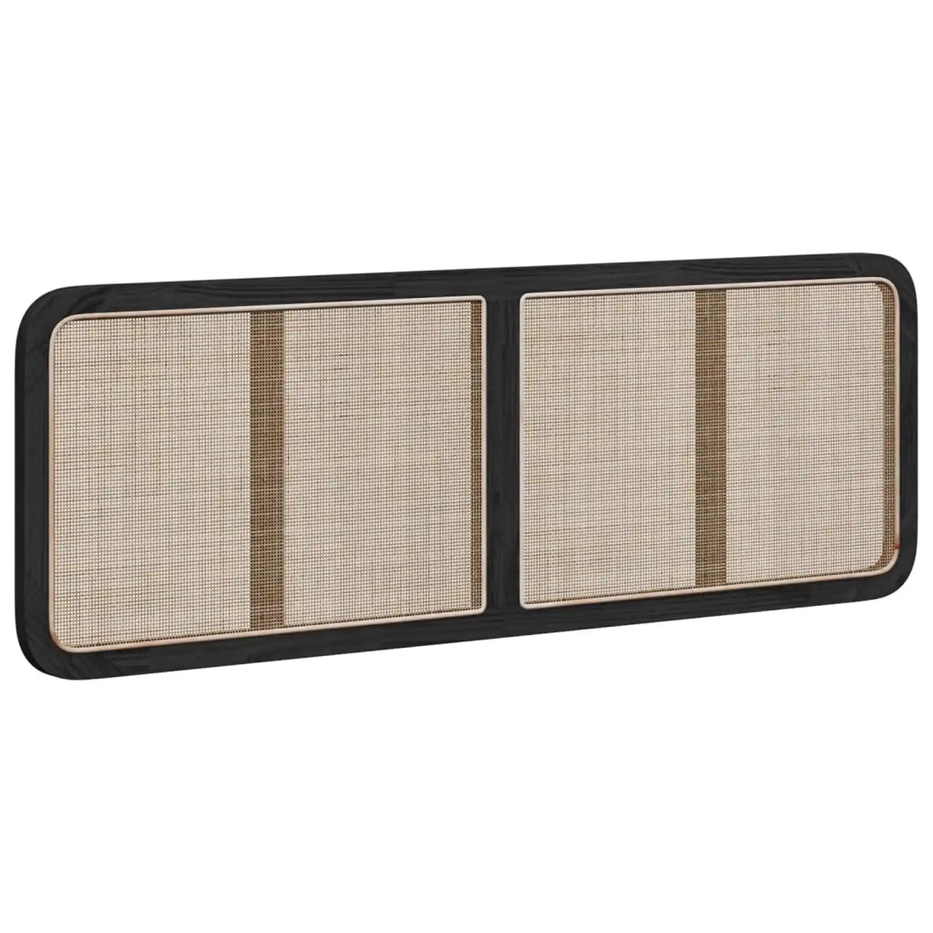 Testiera-Testata-Testiera Decorativa Nero 160 x 55 x 3 cm Rattan