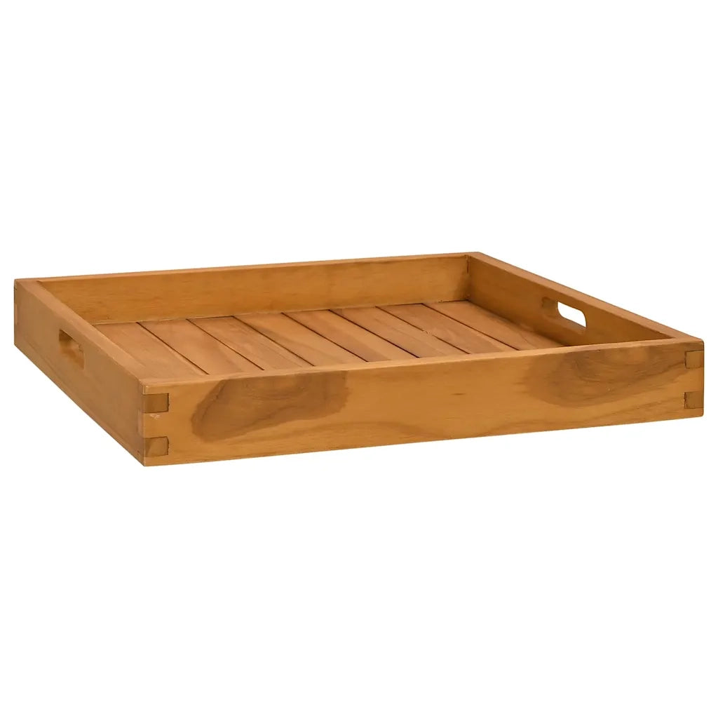 Vassoio da Portata 50x50 cm in Legno Massello di Teak 315457