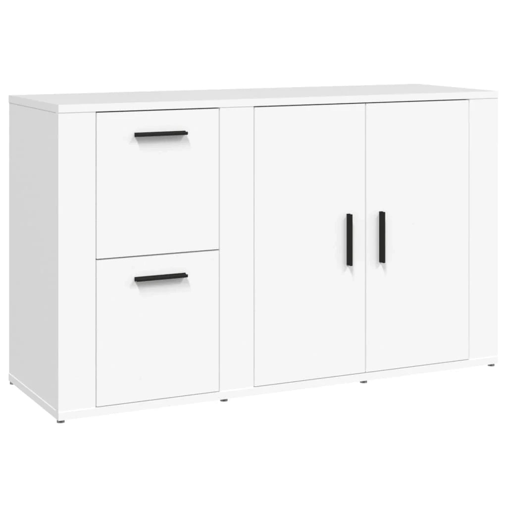 Buffet credenza cassettiera mobiletto mobile contenitore organizer per cucina soggiorno salotto 100 x 33 x 59,5 cm legno ingegnerizzato bianco 02_0030152