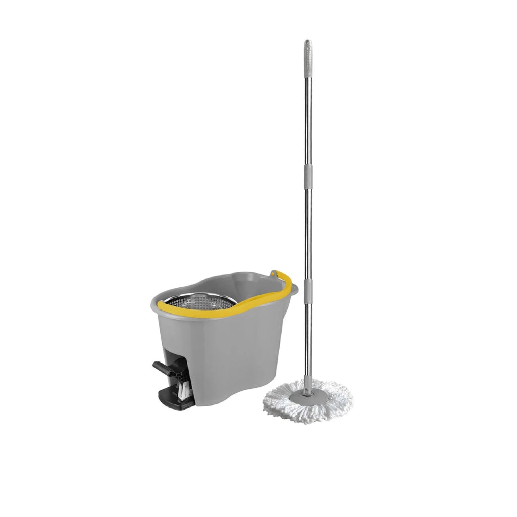 Secchio lavapavimenti lt.6 con strizzatoio a centrifuga con pedale mocio Espresso 360°
