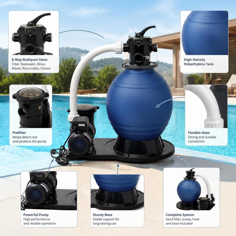 Sand Filter Pump 1000 W 16.800 L/h XL
