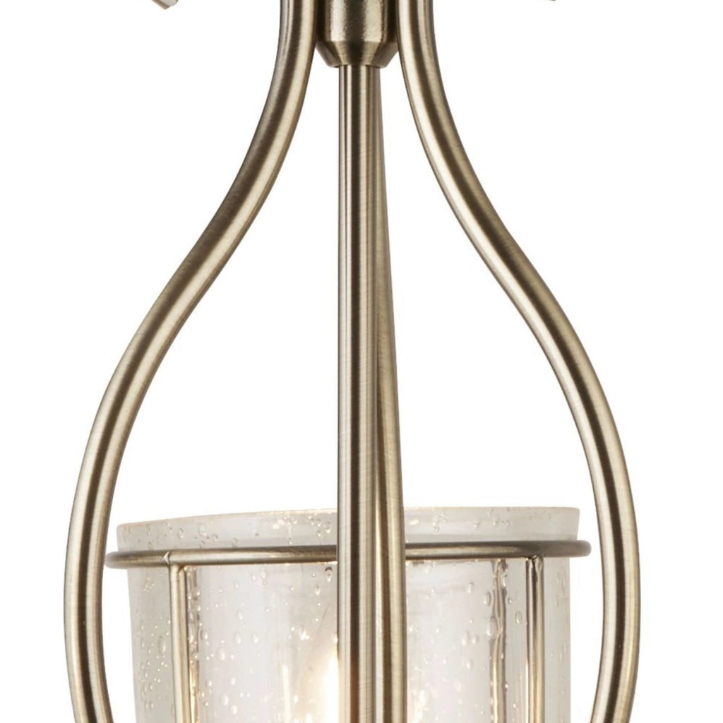 Silhouette 3Lt Pendant - Metallo ottone anticato e vetro seminato