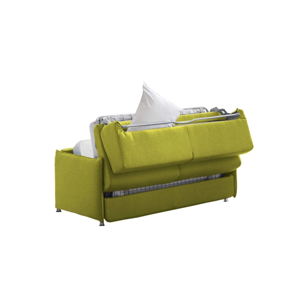 Cecina, Divano Letto 3 Posti Sfoderabile Made in Italy, 200x95 cm Verde