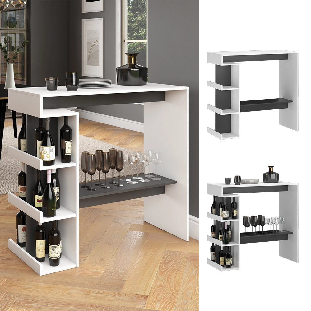 Vicco Tavolo bar alto Bianco 108 x 50 cm