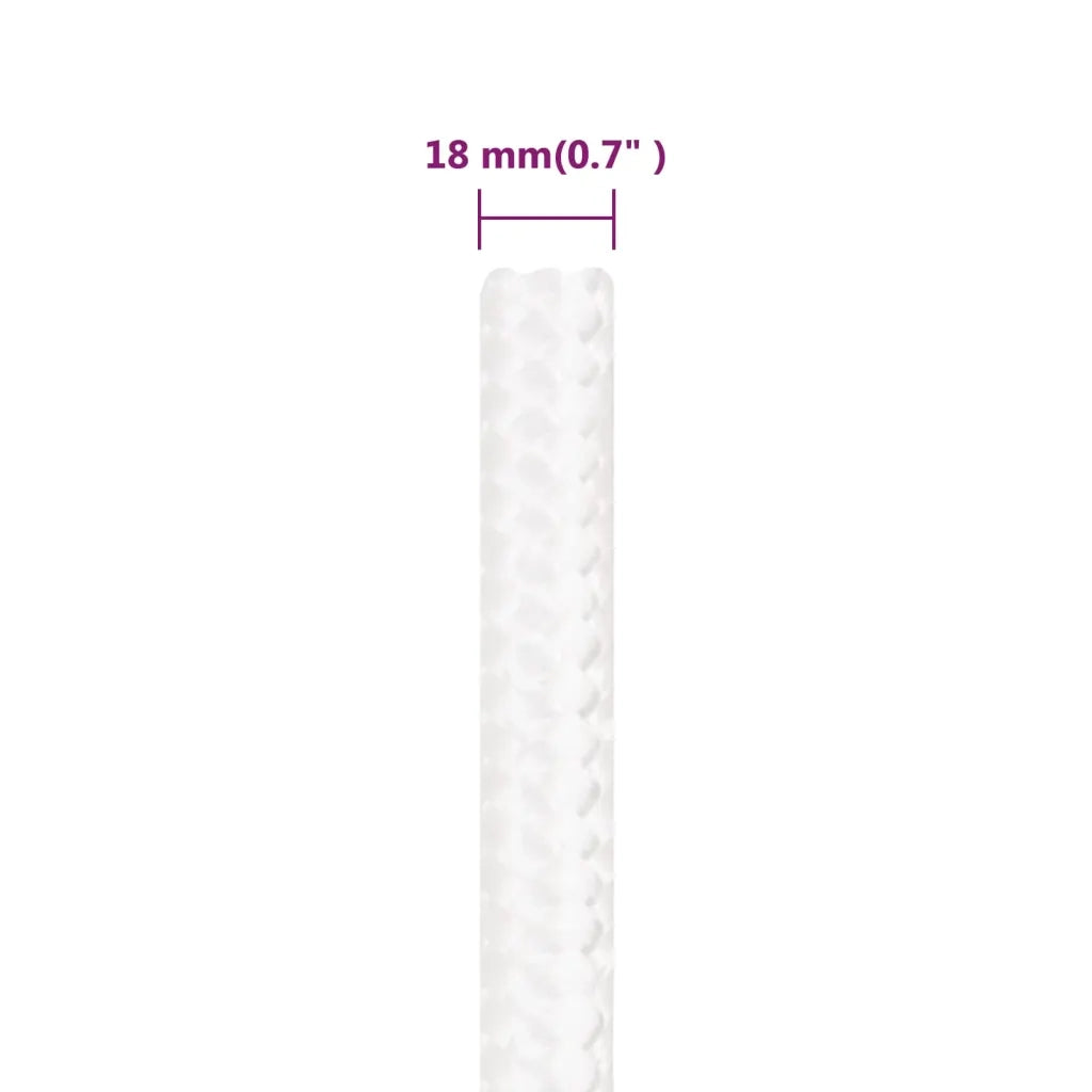 Corda per barca Completamente Bianca 18 mm 25 m in Polipropilene 152576