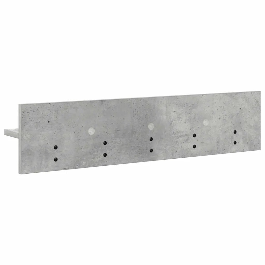Appendiabiti a muro Grigio cemento 80 x 10,5 x 18 cm 874398