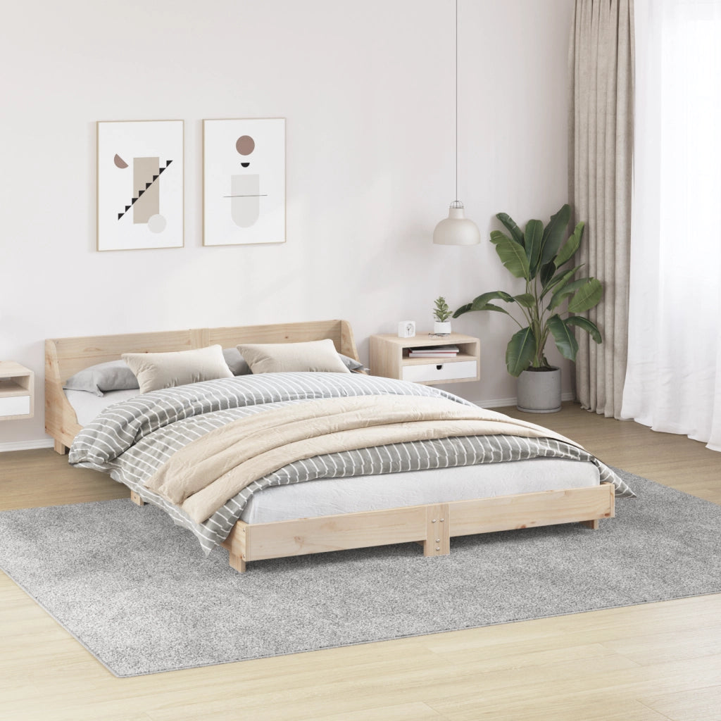 Tappeto Shaggy  con retro in lattice Grigio 240x340 cm