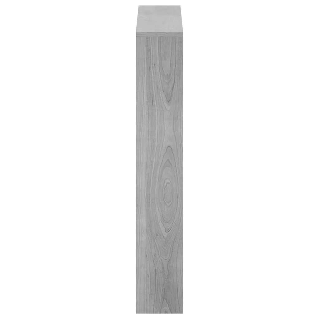 Scarpiera con Specchio a 3 Livelli Grigio sonoma 63x17x102,5 cm
