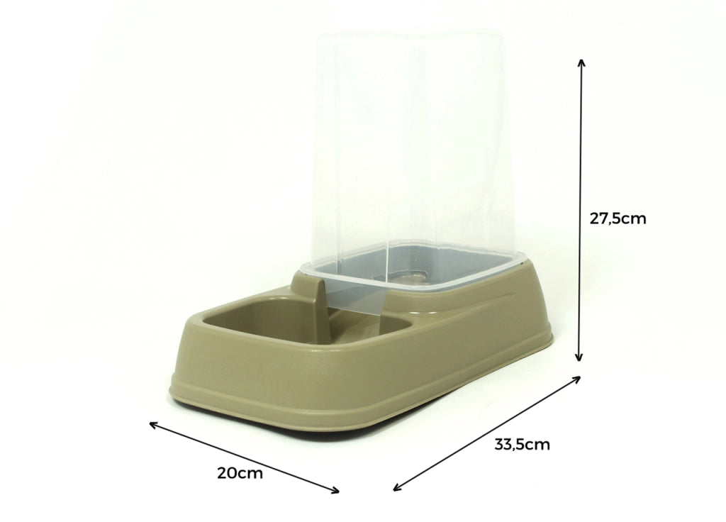 Dispenser Cibo/Acqua 3,7L Per Animali Modello 700085 Colore Beige