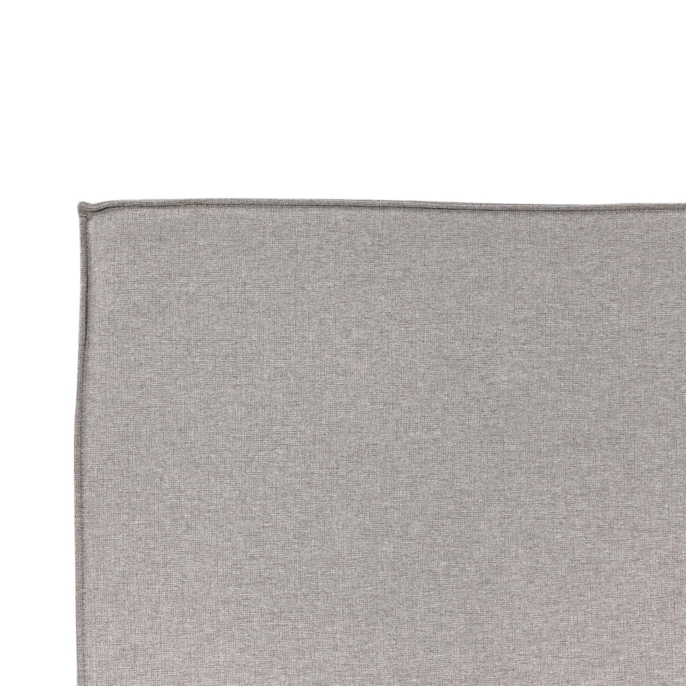 Letto king size 180 x 200 cm Grigio chiaro Rivestimento in tessuto Ottomana di contenitore Telaio a doghe Camera da letto moderna contemporanea