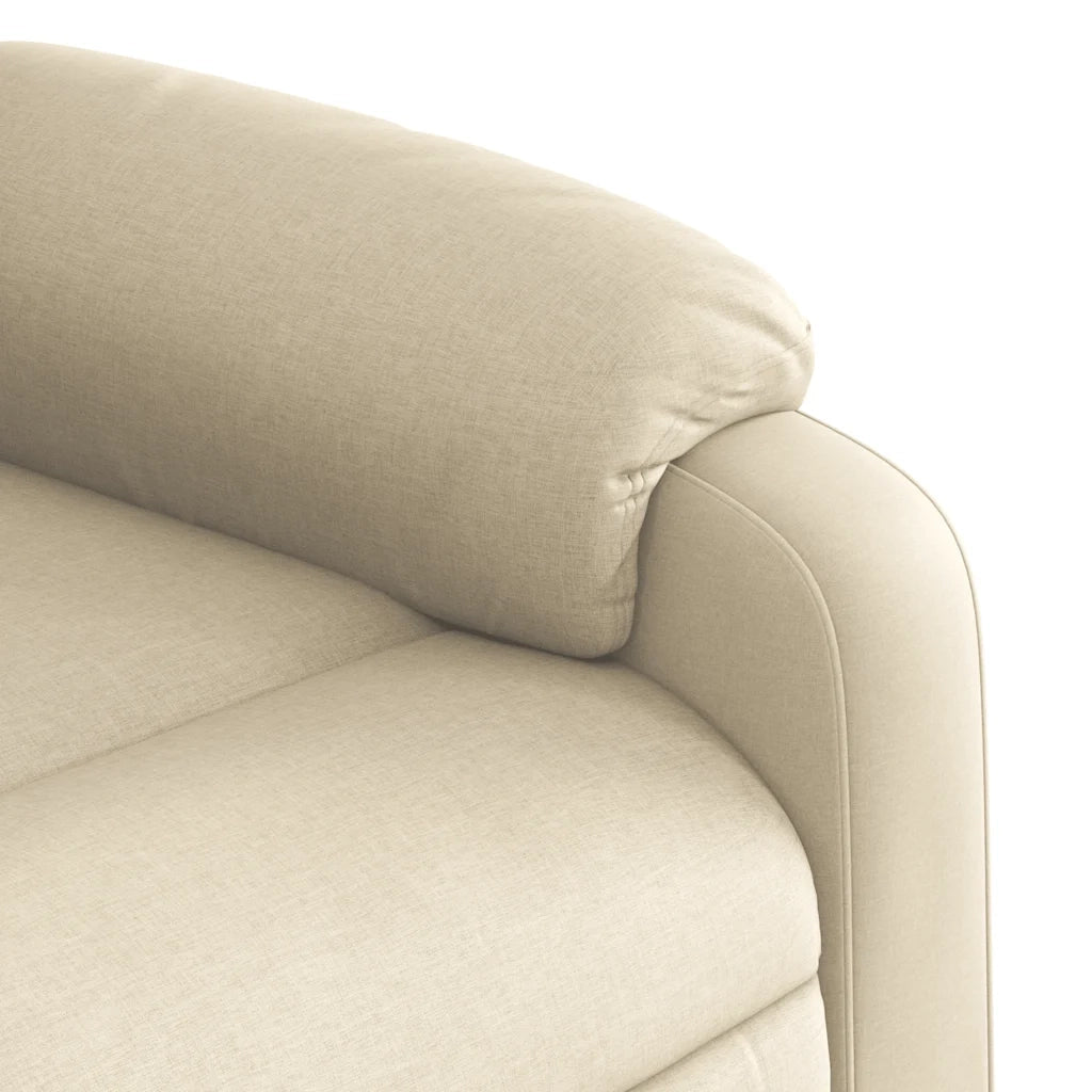 Poltrona Reclinabile in Tessuto Crema 373545