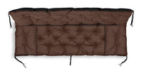 AIO FACTORY 100x60x50 cm Cuscino da giardino impermeabile Panca altalena marrone Set