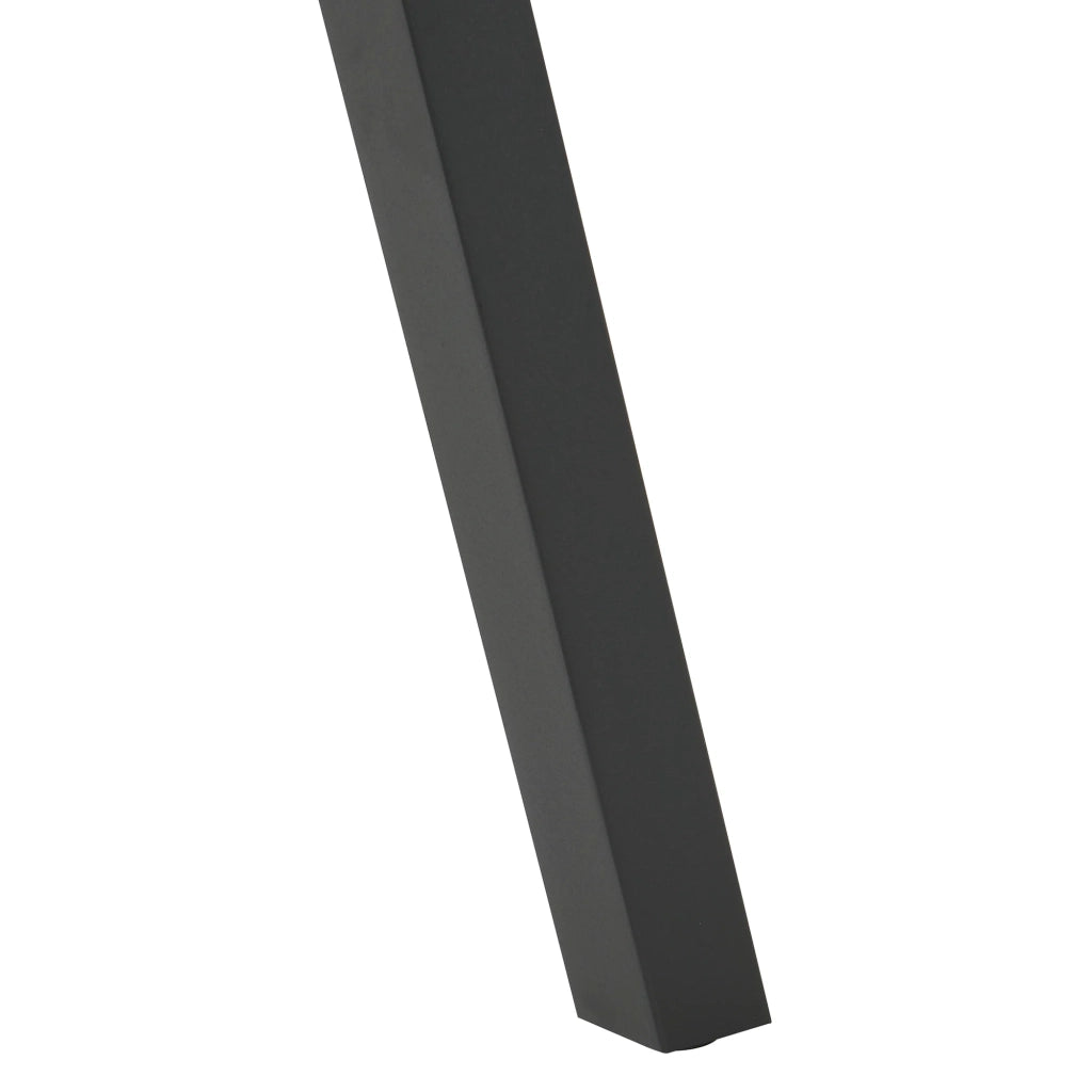 Set di 2 gambe per tavolo da arredamento moderno design originale fai da te acciaio 72 x 70 cm nero 03_0009669