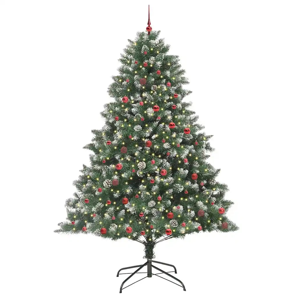 Albero di Natale artificiale con 300 LED Verde 240 cm 3395257