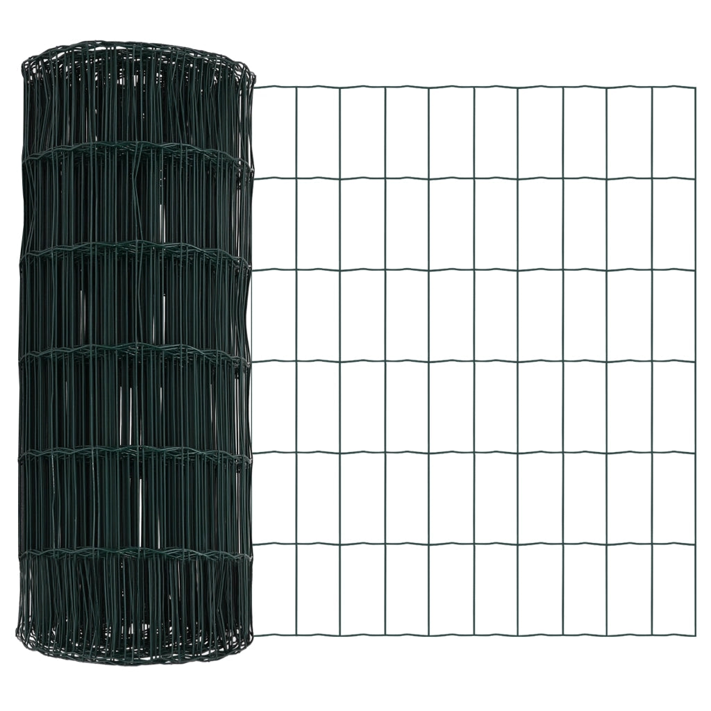 Recinto Euro con 7 post 0.8x10 m Acciaio Zincato Verde