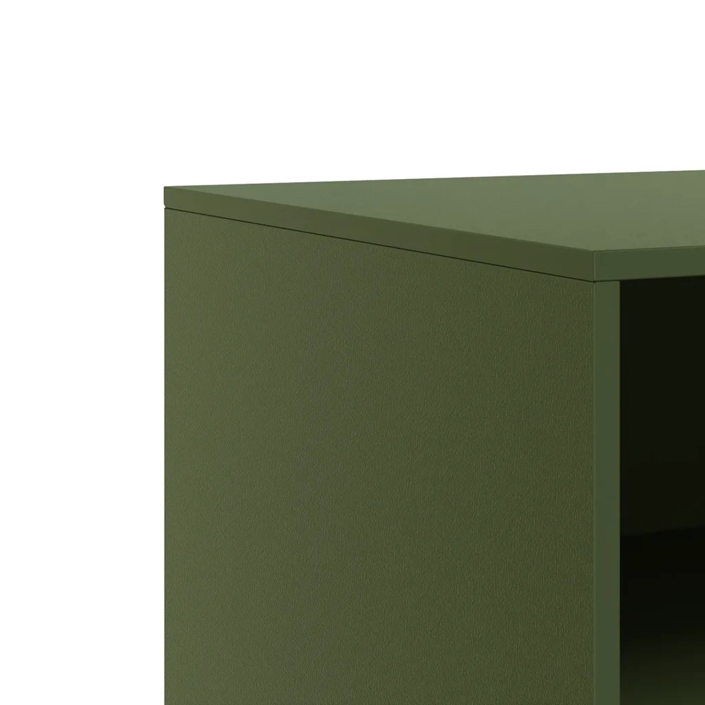 Mobile TV Verde Oliva 67x39x44 cm in Acciaio 841747