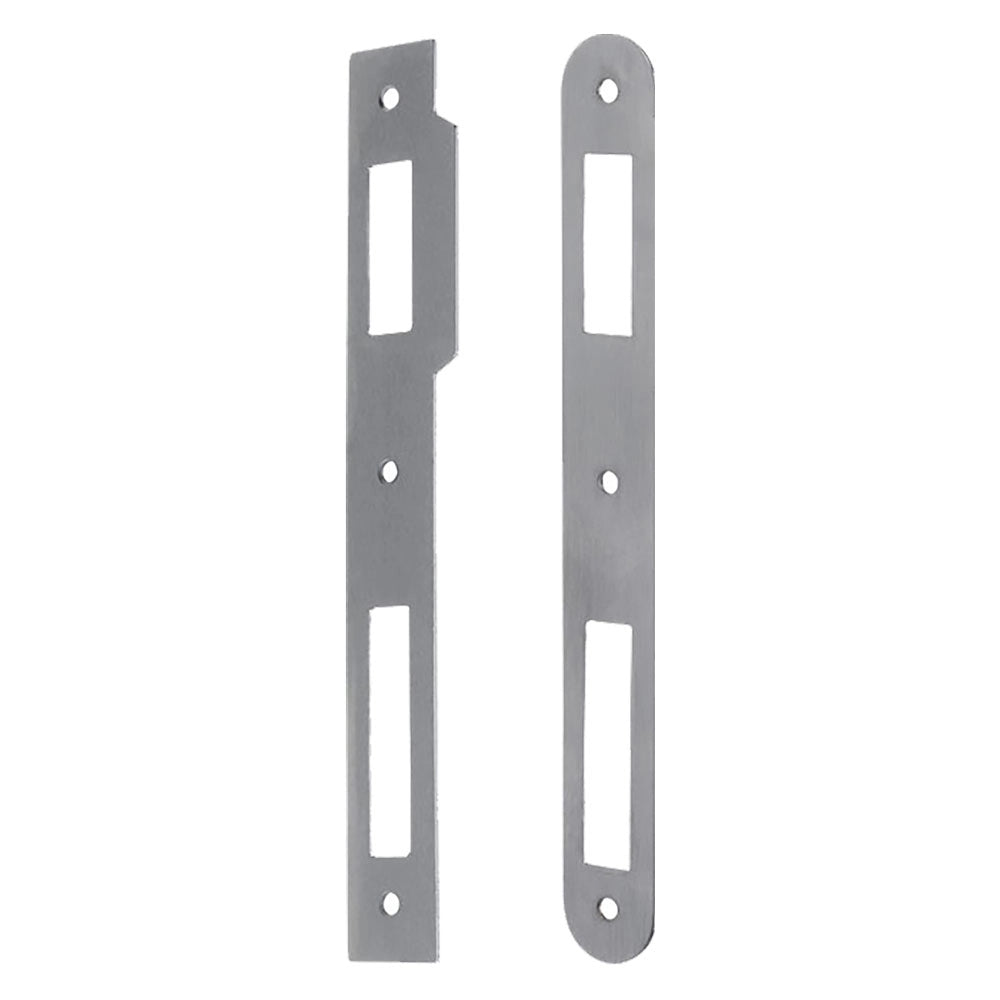 CONTROPIASTRA PER SERRATURA 'PATENT' B.Q. ottonato - interasse 90 mm  - BONAITI