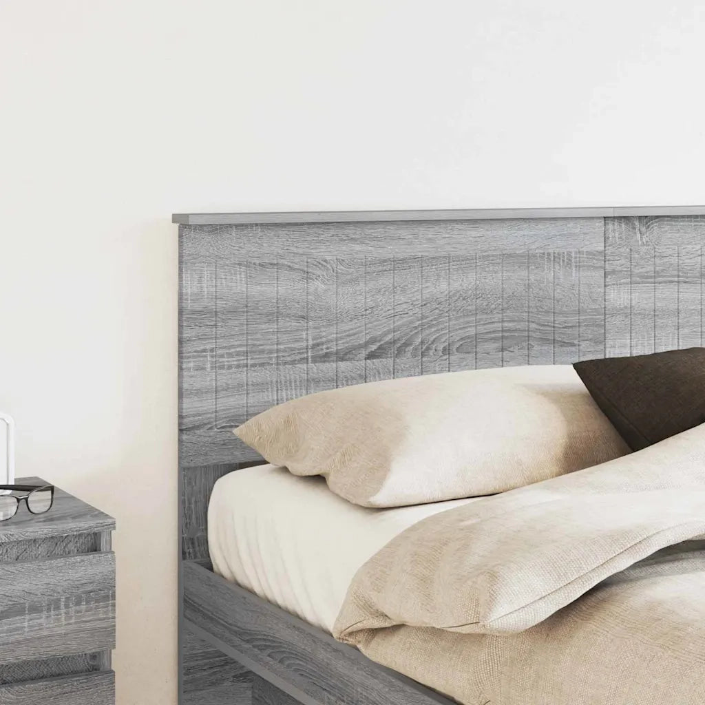 Testiera-Testata-Testiera Decorativa Grigio Sonoma 160 cm Legno multistrato 876382