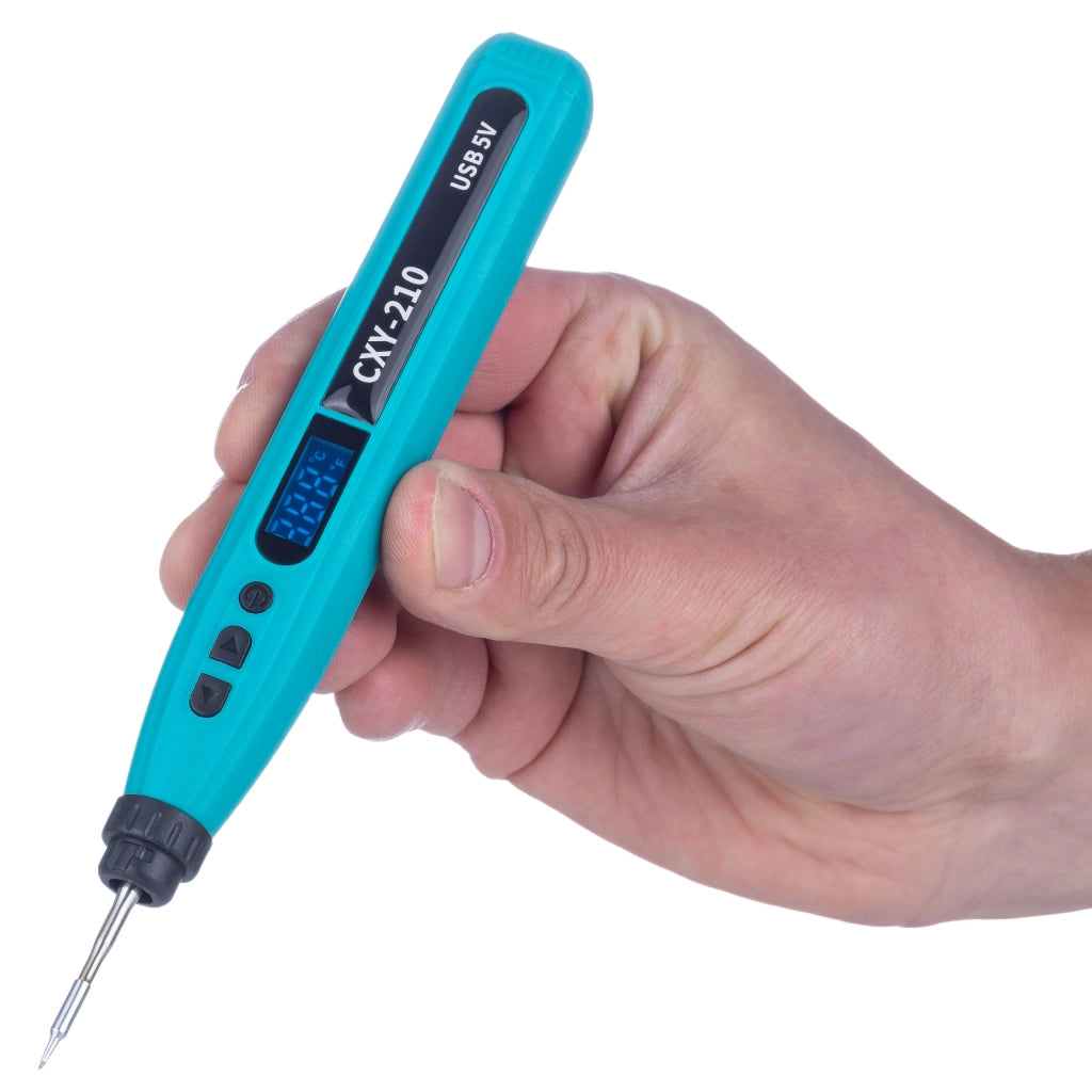 Saldatore Senza Fili CXY-210 SmartSolder Pro – Temperatura Regolabile 180–480°C | Display LED | USB-C | Batteria 18650