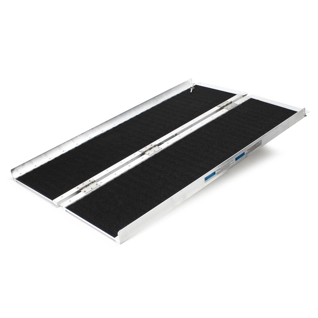 Rampa per sedie a rotelle, pieghevole e portatile, antiscivolo in alluminio 122cm 270kg