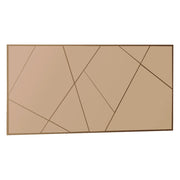 Tigliole, Specchio Dettagli Geometrici, 60x120h cm Marrone Bronzo