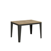 Tavolo allungabile 90x120/224 cm Flame Evolution telaio Antracite - Quercia Natura