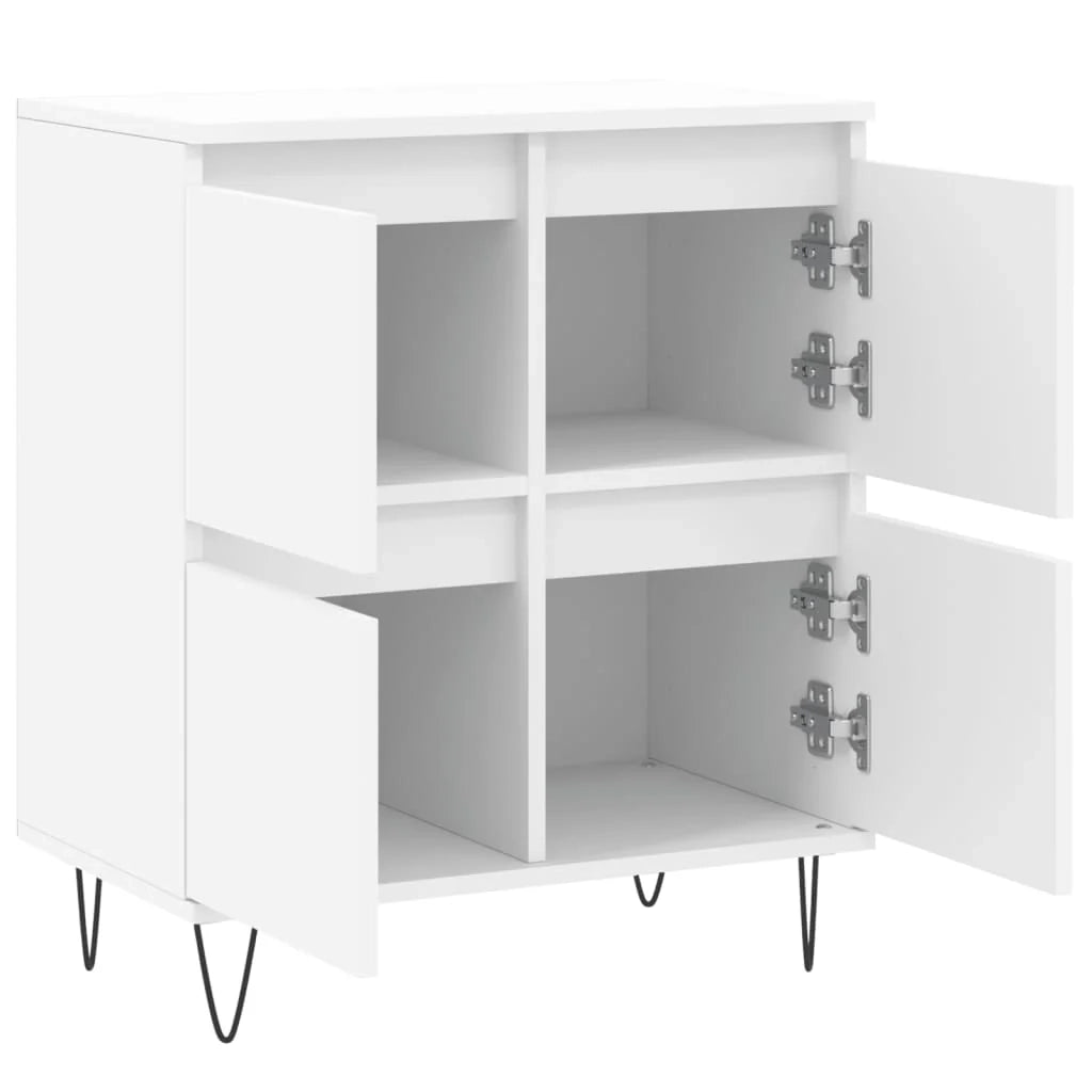 Buffet credenza cassettiera mobiletto mobile contenitore organizer per cucina soggiorno salotto 60 x 35 x 70 cm legno ingegnerizzato bianco 02_0030358
