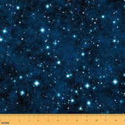 Tessuto per metro con stelle per interni e esterni stoffa per metro universo stoffa decorativa per rivestimenti di mobili e progetti di cucito DIY 92 x 150 (HxB) blu