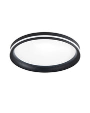 Isy - Applique da soffitto a LED in alluminio Fabas Luce - Led integrato 42W IP20 Nera