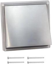 Ventilatore a soffitto 125 mm con valvola di ritorno e protezione dagli insetti - Cappa di aspirazione fissa - Reticolo di protezione contro le intemperie - Incluso set di viti