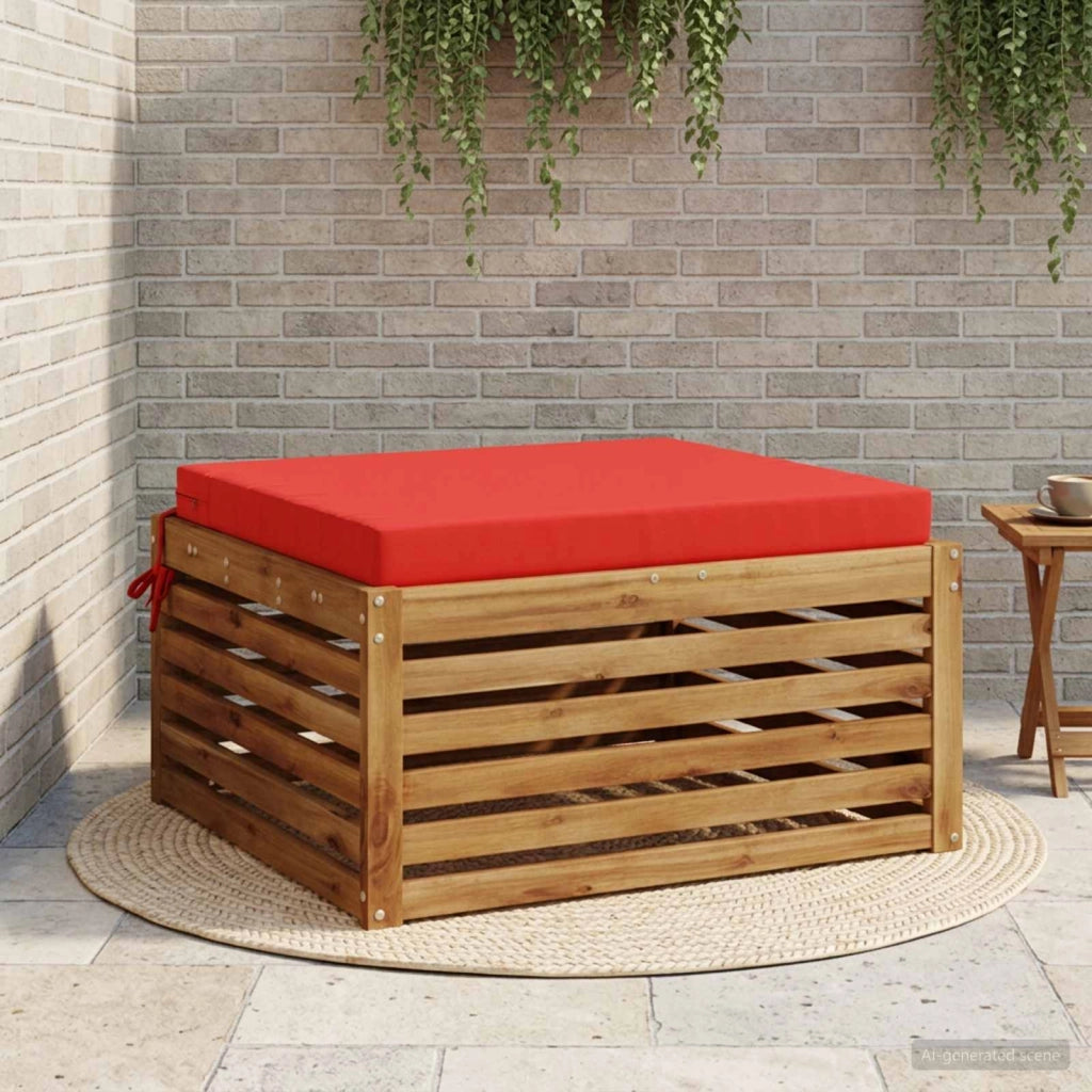 Cuscino per Sedia in Unico Pezzo SOEST 100% Poliestere Rosso 945099