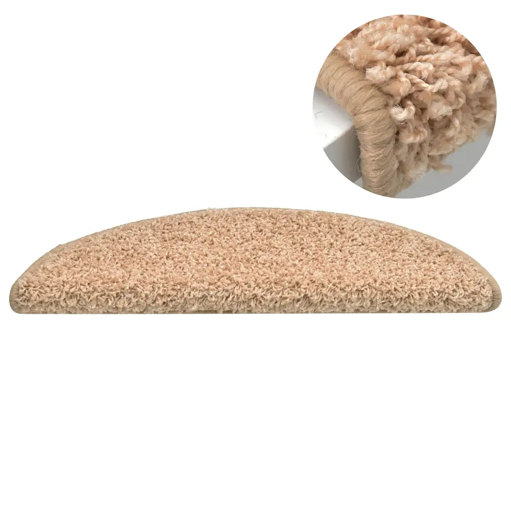Tappetini per scale 15 pz 65x21x4 cm Oro Semicircolari Grandi 322379