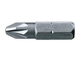 INSERTO A CROCE POZIDRIVE PER AVVITATORI- - mm.25 PZ3 - 25 pezzi STANLEY