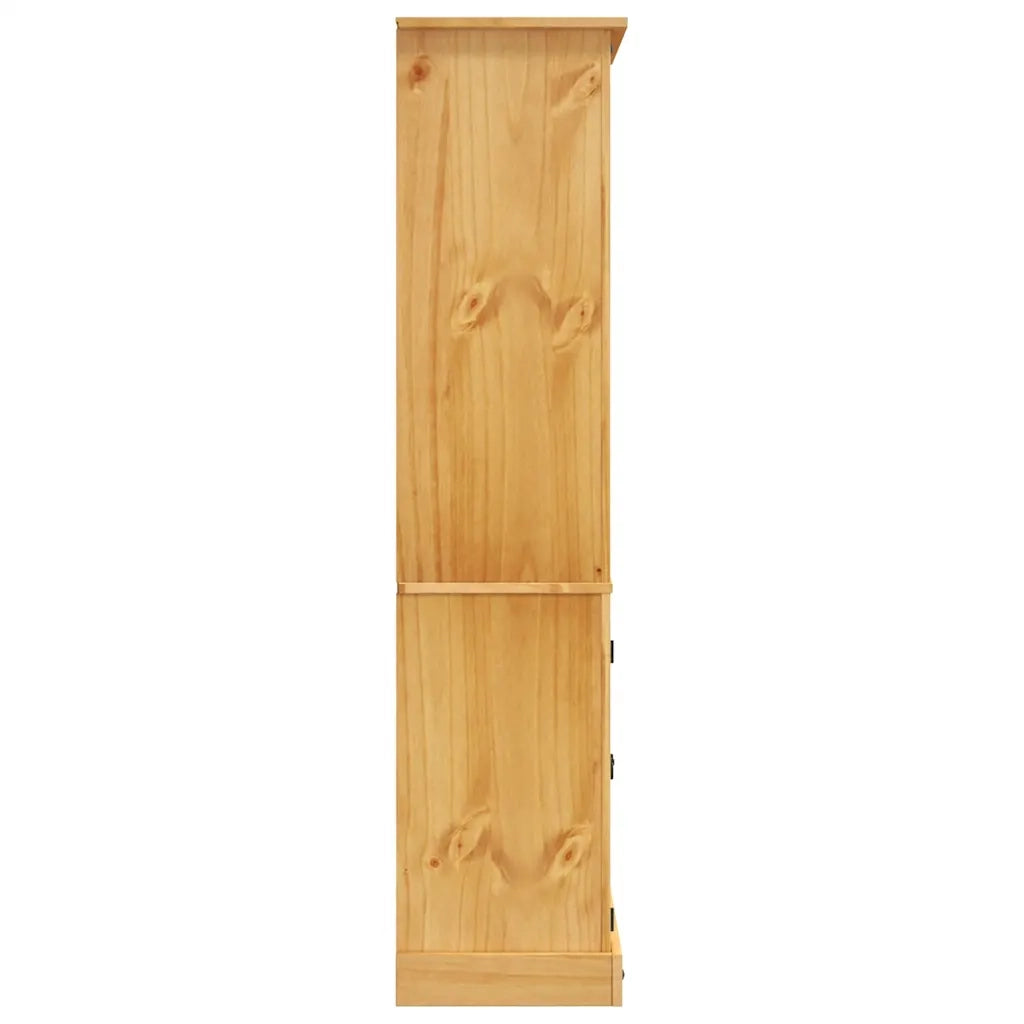 Credenza-Buffet-Armadio da cucina in Legno di Pino Messicano Corona Range 80x40x170 cm