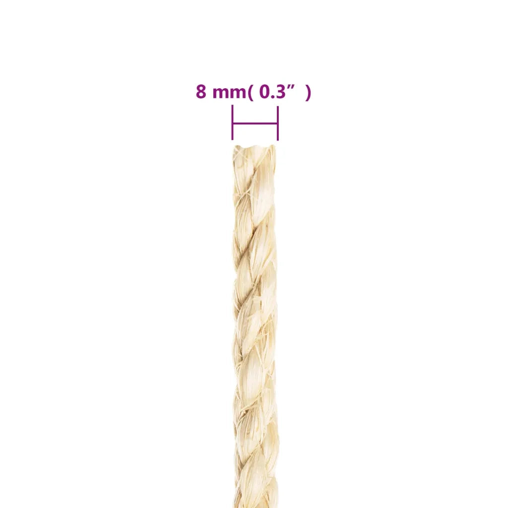 Corda in Sisal 100% 8 mm 25 m