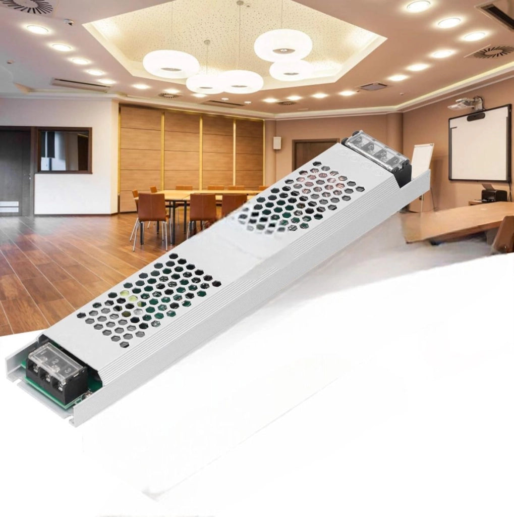 Alimentatore Slim STABILIZZATO 12V 60 100 200 300 400 Watt Trasformatore per strip LED 100W/8.5A
